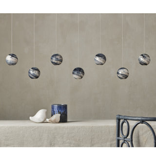 Palatino Seven Light Pendant in Earth with Speckles/Silver