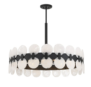 Boca Ten Light Chandelier in Matte Black
