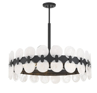 Boca Ten Light Chandelier in Matte Black