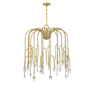 Anholt Eight Light Chandelier in Noble Brass