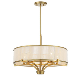 Wynwood Five Light Chandelier in Warm Brass
