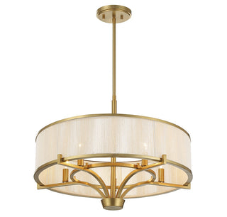 Wynwood Five Light Chandelier in Warm Brass