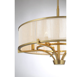 Wynwood Five Light Chandelier in Warm Brass