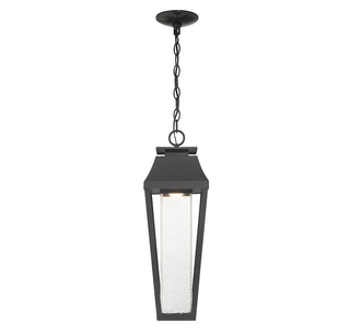 Brookline LED Outdoor Hanging Lantern in Matte Black