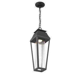 Brookline LED Outdoor Hanging Lantern in Matte Black