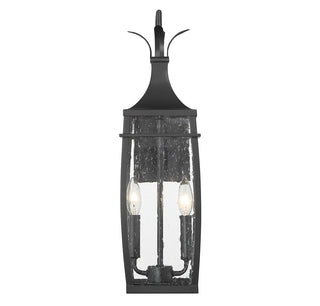 Montpelier Two Light Outdoor Wall Lantern in Matte Black