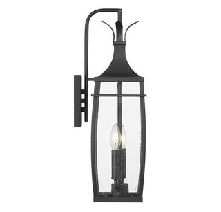 Montpelier Two Light Outdoor Wall Lantern in Matte Black