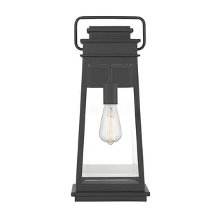 Boone One Light Outdoor Wall Lantern in Matte Black
