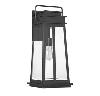 Boone One Light Outdoor Wall Lantern in Matte Black