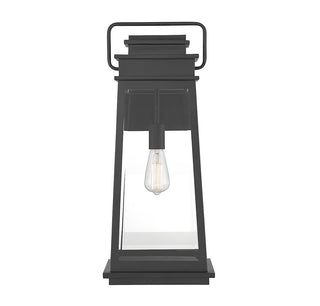 Boone One Light Outdoor Wall Lantern in Matte Black