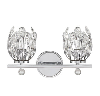 Moreno Two Light Bathroom Vanity in Chrome