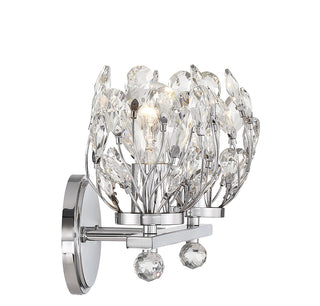 Moreno Two Light Bathroom Vanity in Chrome