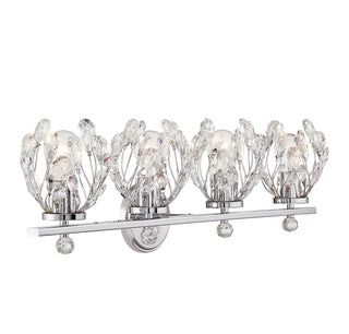 Moreno Four Light Bathroom Vanity in Chrome