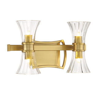 Bennington LED Bathroom Vanity in Warm Brass