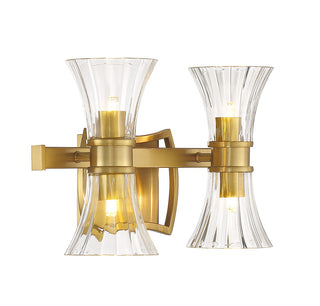 Bennington LED Bathroom Vanity in Warm Brass