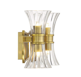 Bennington LED Bathroom Vanity in Warm Brass