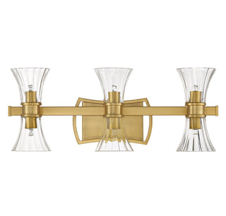 Bennington LED Bathroom Vanity in Warm Brass