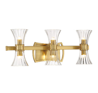 Bennington LED Bathroom Vanity in Warm Brass