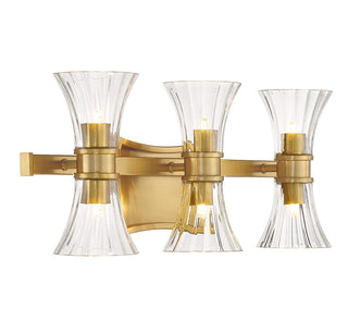 Bennington LED Bathroom Vanity in Warm Brass