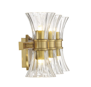 Bennington LED Bathroom Vanity in Warm Brass