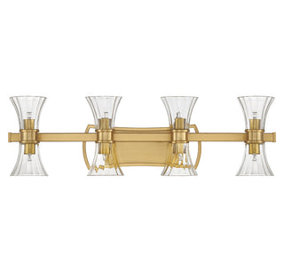 Bennington LED Bathroom Vanity in Warm Brass