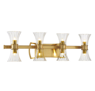 Bennington LED Bathroom Vanity in Warm Brass