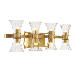 Bennington LED Bathroom Vanity in Warm Brass