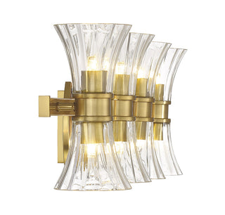 Bennington LED Bathroom Vanity in Warm Brass