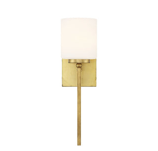 Quatrain One Light Wall Sconce in True Gold