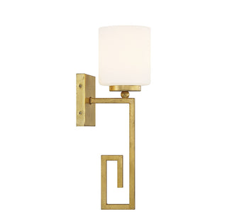 Quatrain One Light Wall Sconce in True Gold