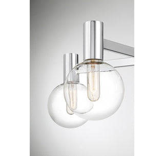 Wright Five Light Chandelier in Chrome
