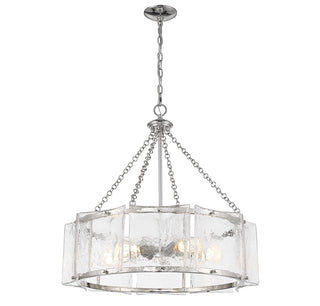 Genry Five Light Pendant in Polished Nickel