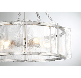 Genry Five Light Pendant in Polished Nickel