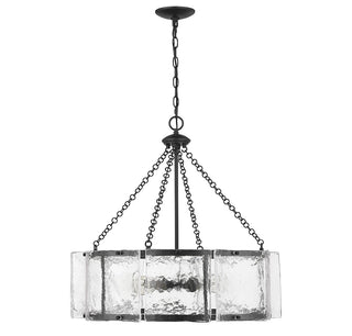Genry Five Light Pendant in Matte Black