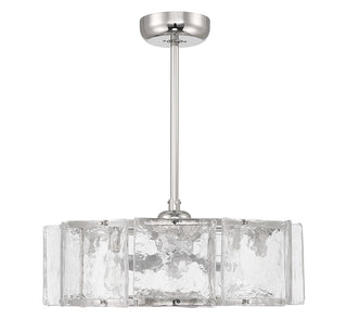 Genry LED Fan D'Lier in Polished Nickel