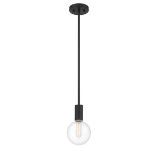 Wright One Light Mini Pendant in Matte Black