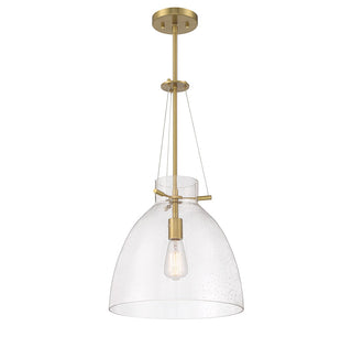 Foster One Light Pendant in Warm Brass