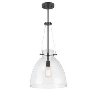 Foster One Light Pendant in Matte Black