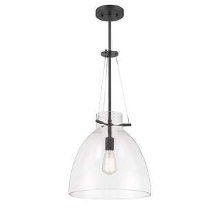 Foster One Light Pendant in Matte Black