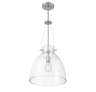 Foster One Light Pendant in Satin Nickel