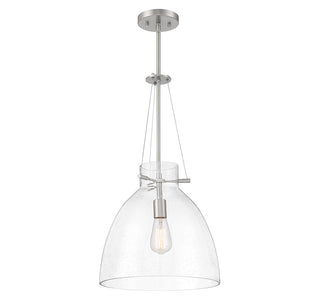 Foster One Light Pendant in Satin Nickel