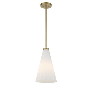 Bristol One Light Pendant in Warm Brass