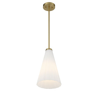 Bristol One Light Pendant in Warm Brass