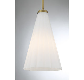 Bristol One Light Pendant in Warm Brass