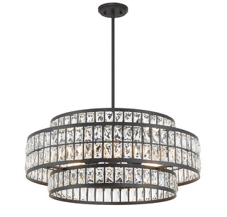 Renzo Six Light Pendant in Matte Black