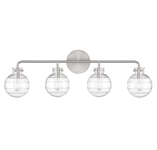 Mason Four Light Bathroom Vanity in Satin Nickel