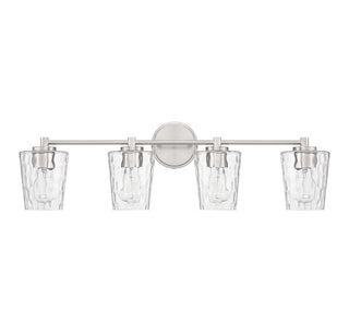 Ballas Four Light Bathroom Vanity in Satin Nickel