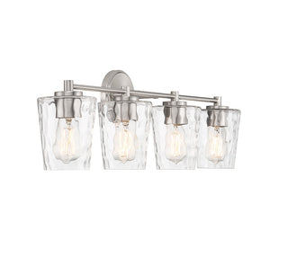 Ballas Four Light Bathroom Vanity in Satin Nickel