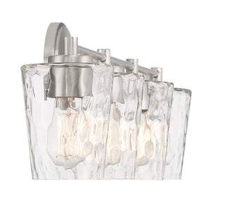 Ballas Four Light Bathroom Vanity in Satin Nickel