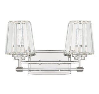 Garnet Two Light Bathroom Vanity in Polished Nickel